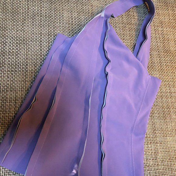 M2057 by Maria Pinto Purple Deconstructed Top - Picture 1 of 5